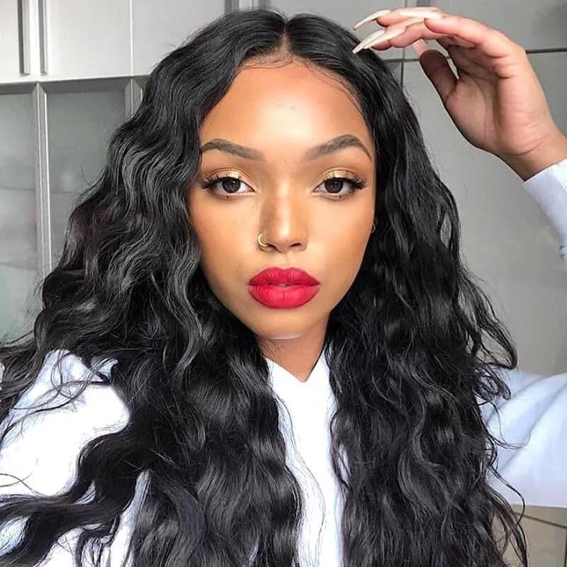 Wavymy Virgin Human Hair Loose Wave 4 Bundles With 13x6 Lace Frontal Virgin Human Hair