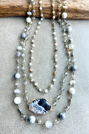 Wear 5 Ways Magnet Necklace - Florence Grey