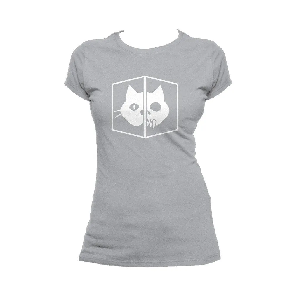 Weird Science Schrodinger's Cat Official Women's T-shirt (Heather Grey)