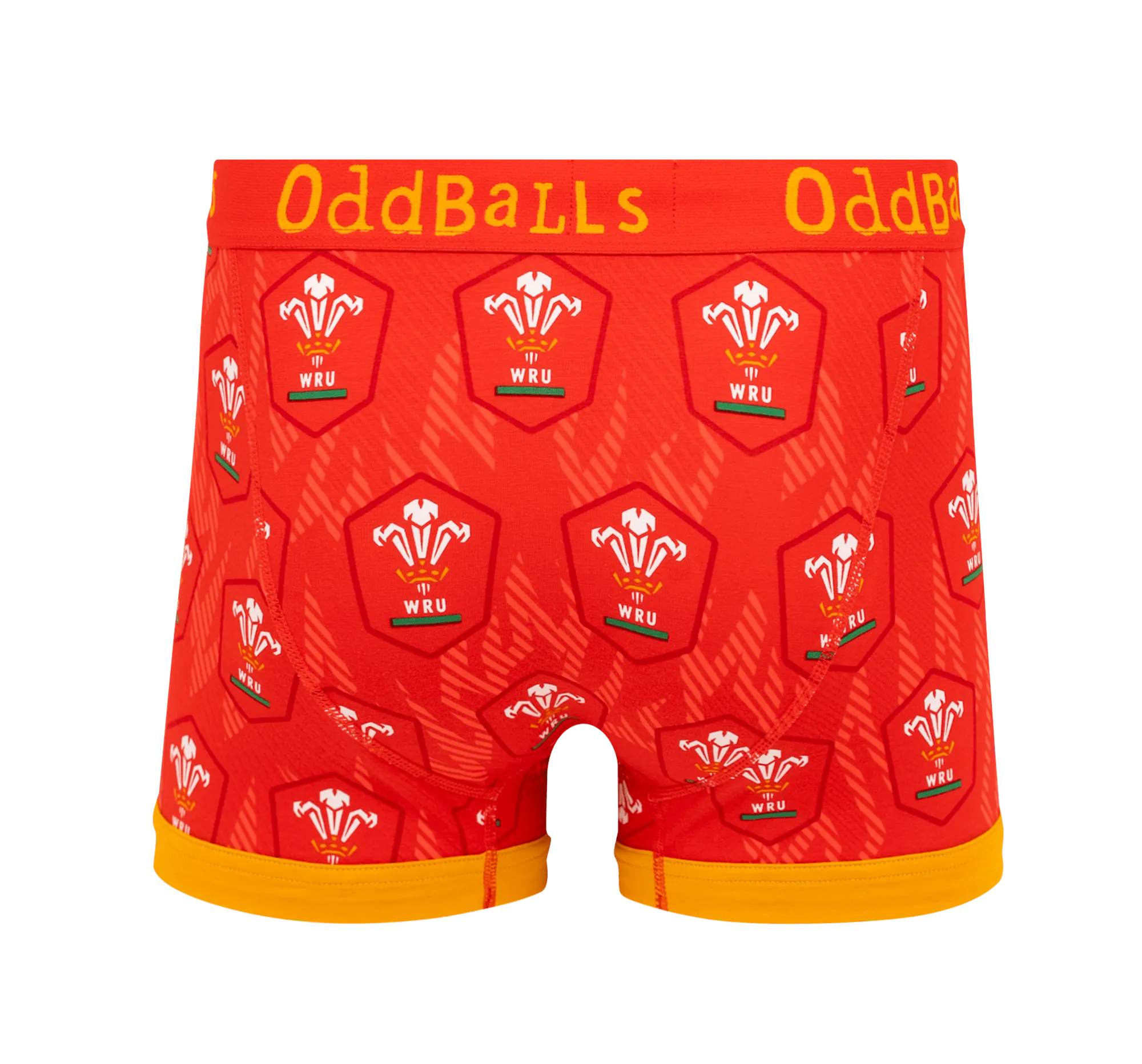 Welsh Rugby Union Flames - Mens Boxer Shorts