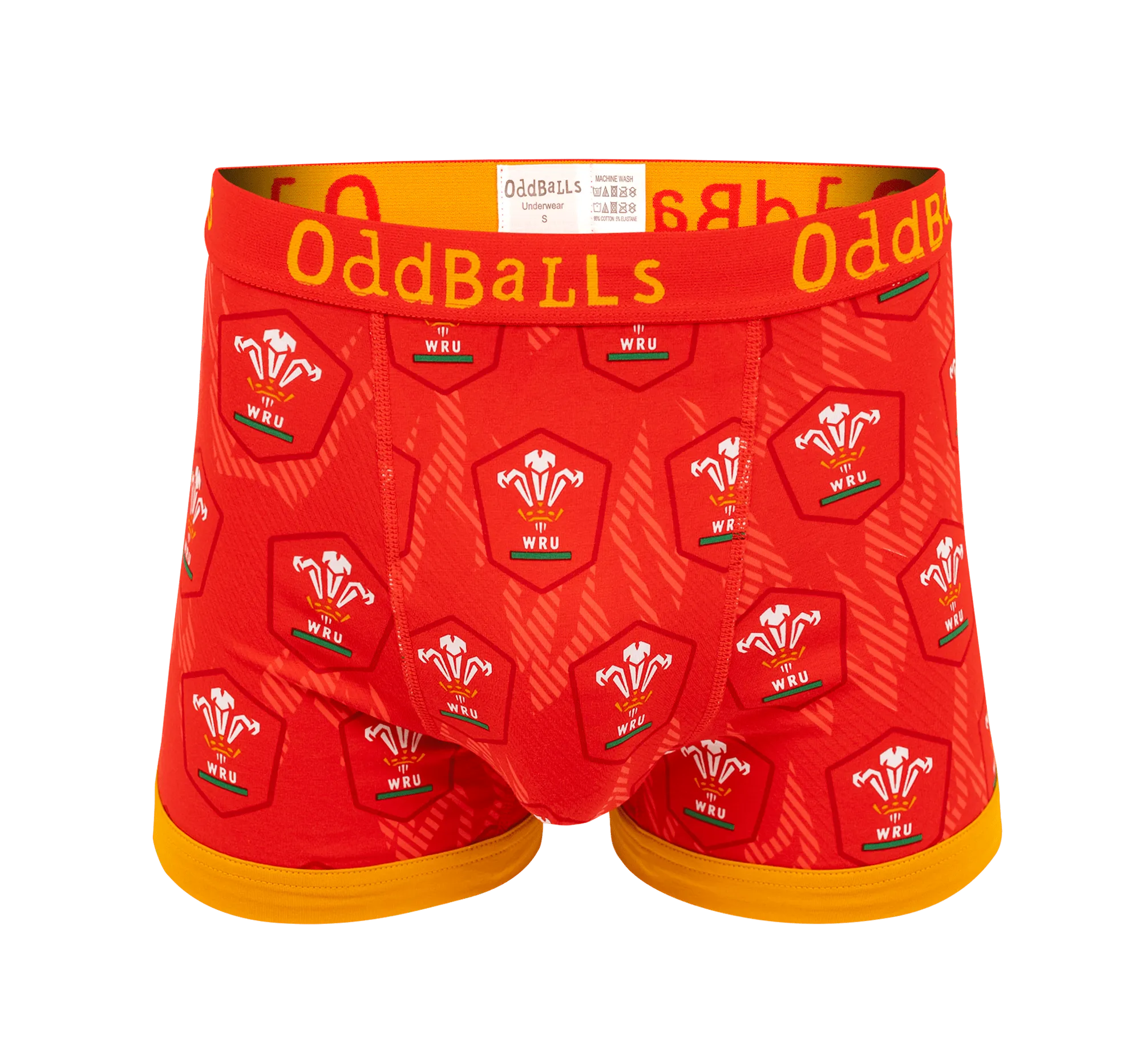Welsh Rugby Union Flames - Mens Boxer Shorts