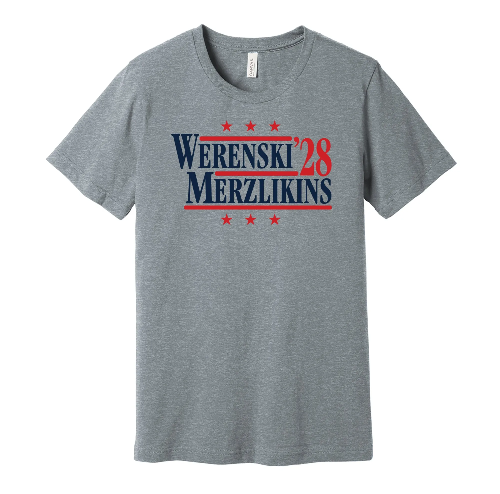 Werenski & Merzlikins '28 - Columbus Hockey Legends Political Campaign Parody T-Shirt - Hyper Than Hype Shirts