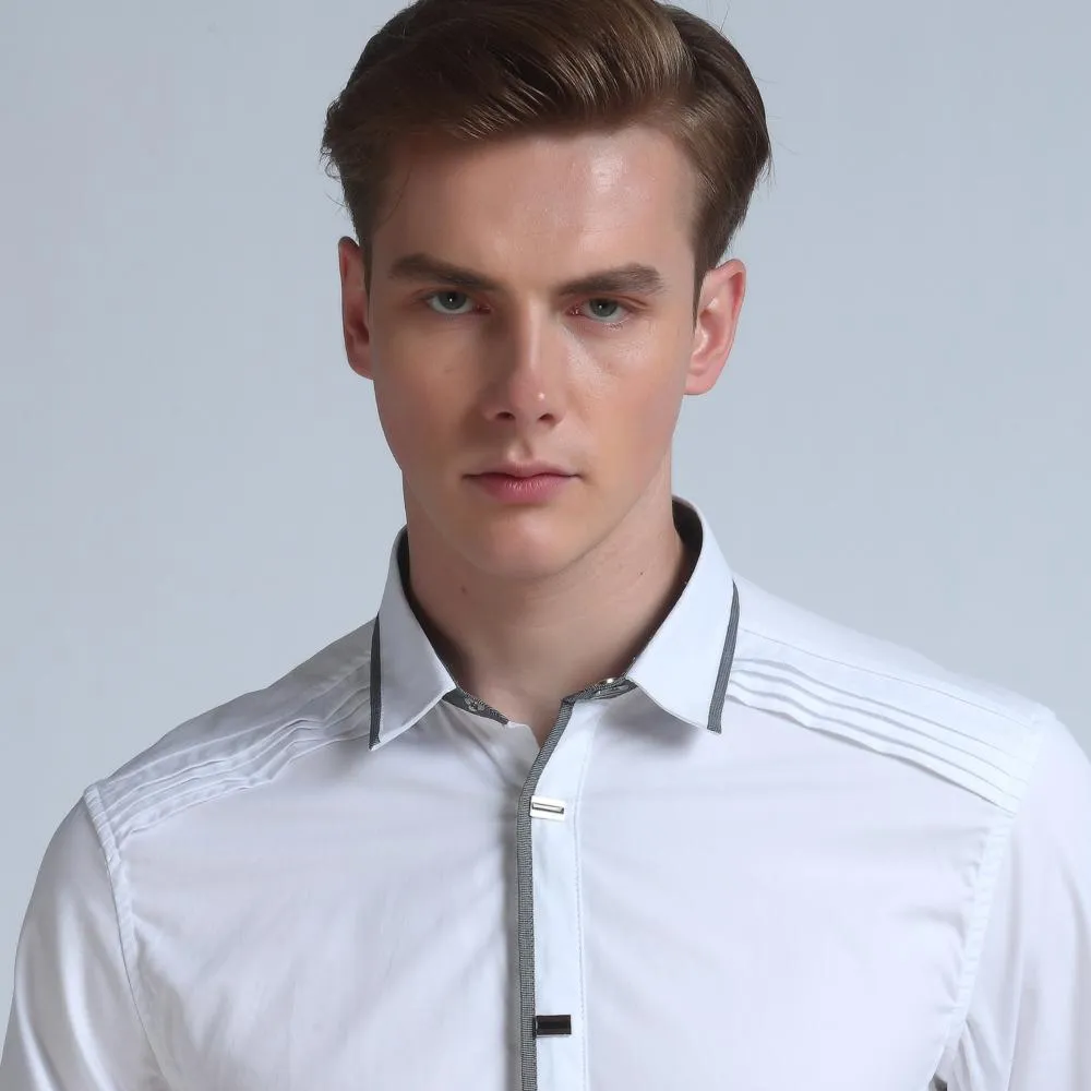 West Louis™ Designer Slim Fit Cotton Shirts