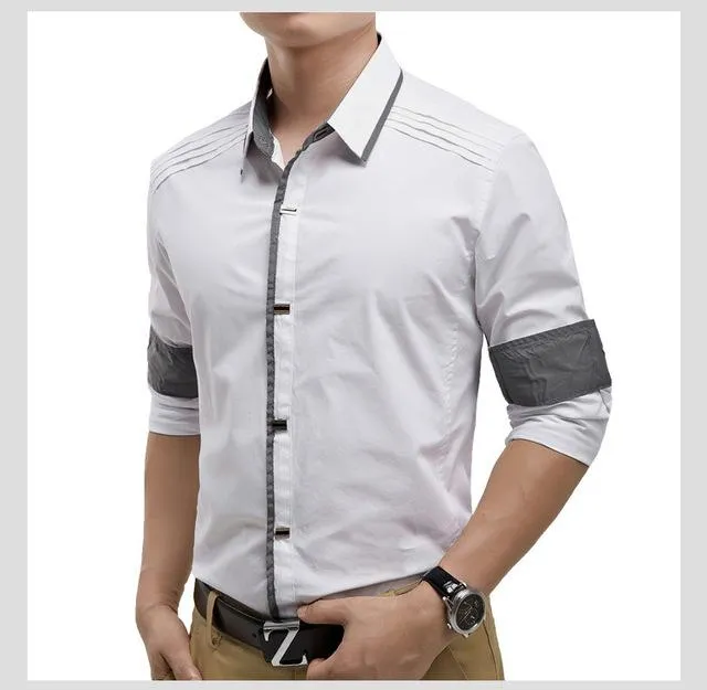 West Louis™ Designer Slim Fit Cotton Shirts