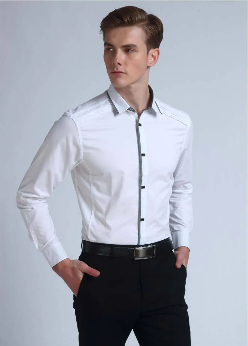 West Louis™ Designer Slim Fit Cotton Shirts