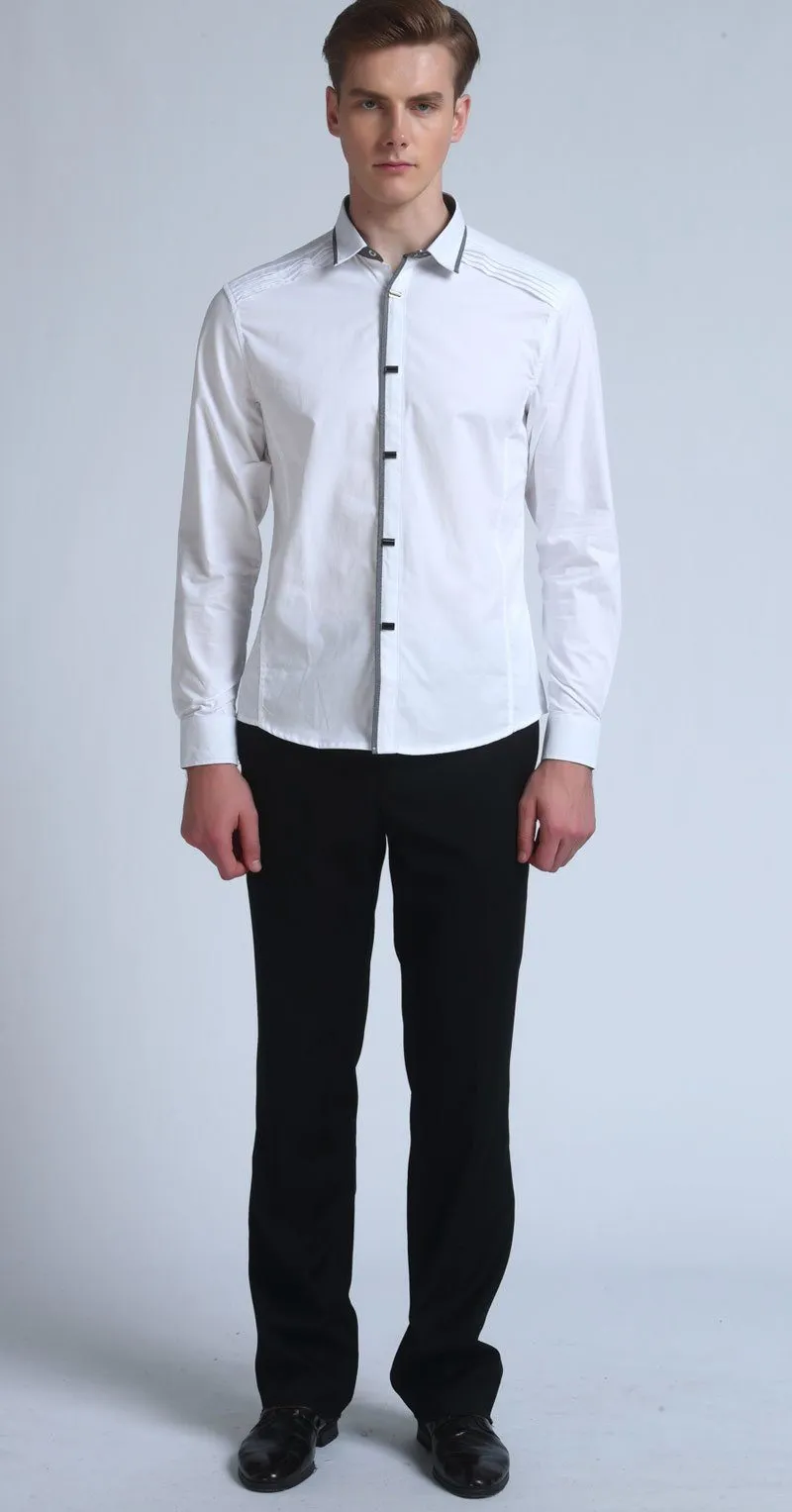 West Louis™ Designer Slim Fit Cotton Shirts
