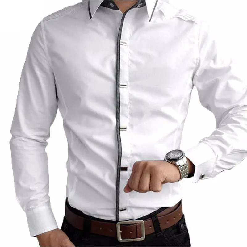 West Louis™ Designer Slim Fit Cotton Shirts