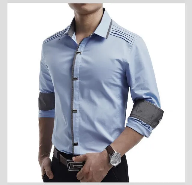 West Louis™ Designer Slim Fit Cotton Shirts