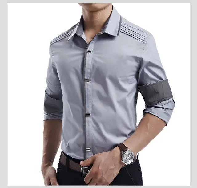 West Louis™ Designer Slim Fit Cotton Shirts