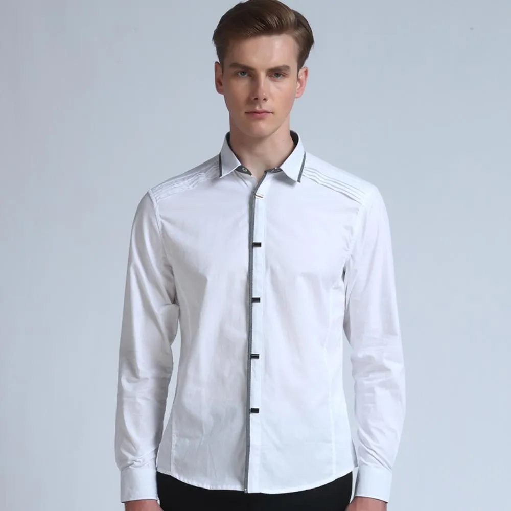 West Louis™ Designer Slim Fit Cotton Shirts