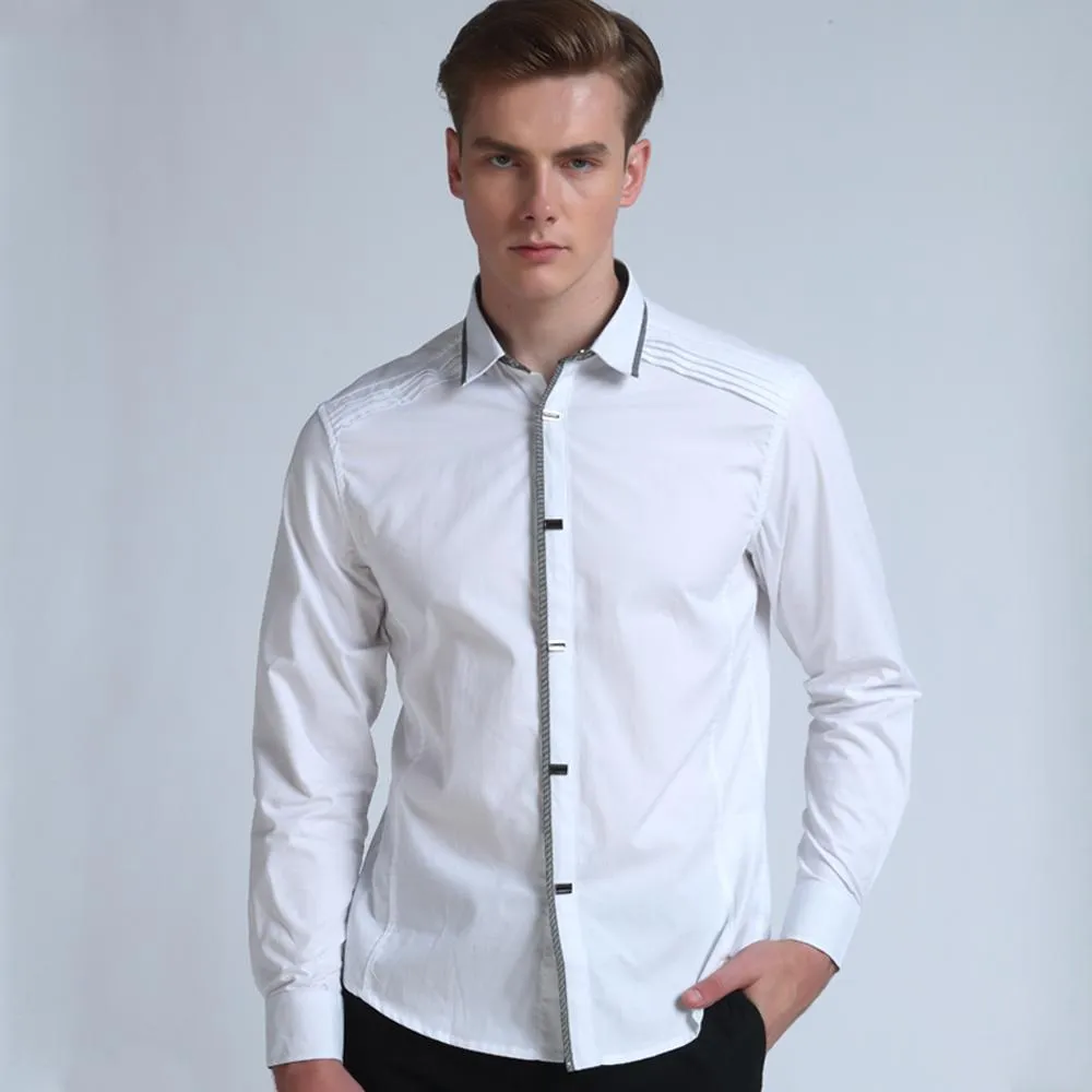 West Louis™ Designer Slim Fit Cotton Shirts