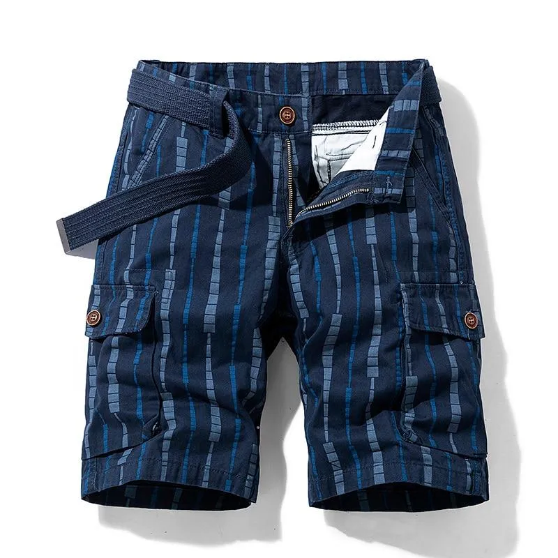 West Louis™ Retro Classic Vertical Pattern Beach Short