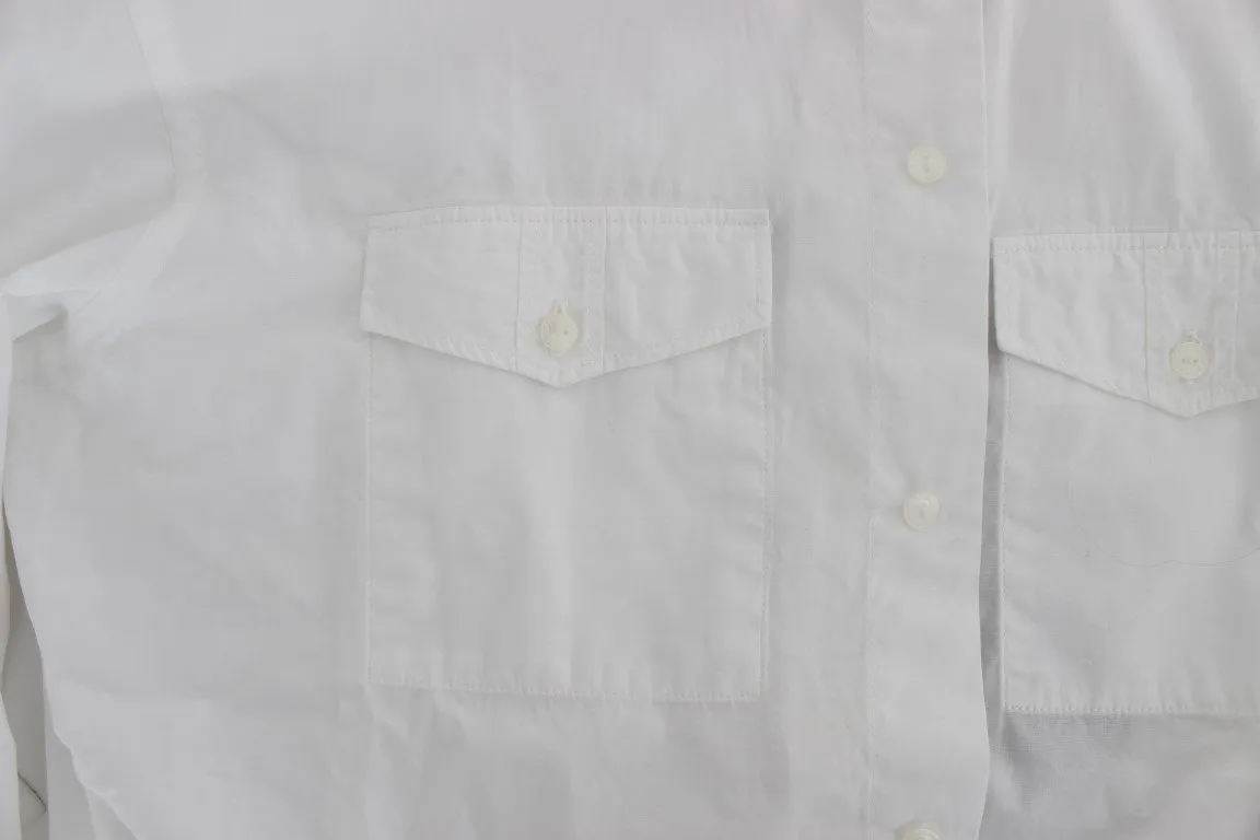 White Cotton SICILIA Casual Slim Fit Shirt