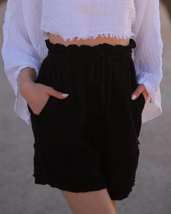 White Gauze Shorts