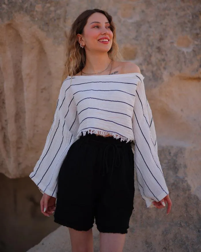 White Gauze Shorts