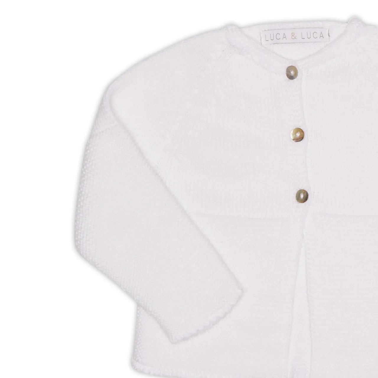 WHITE TUCCI CARDIGAN