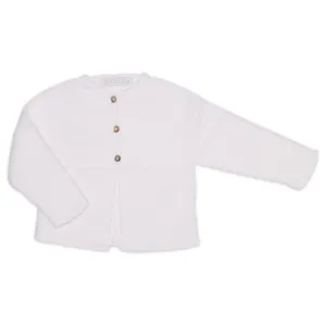 WHITE TUCCI CARDIGAN