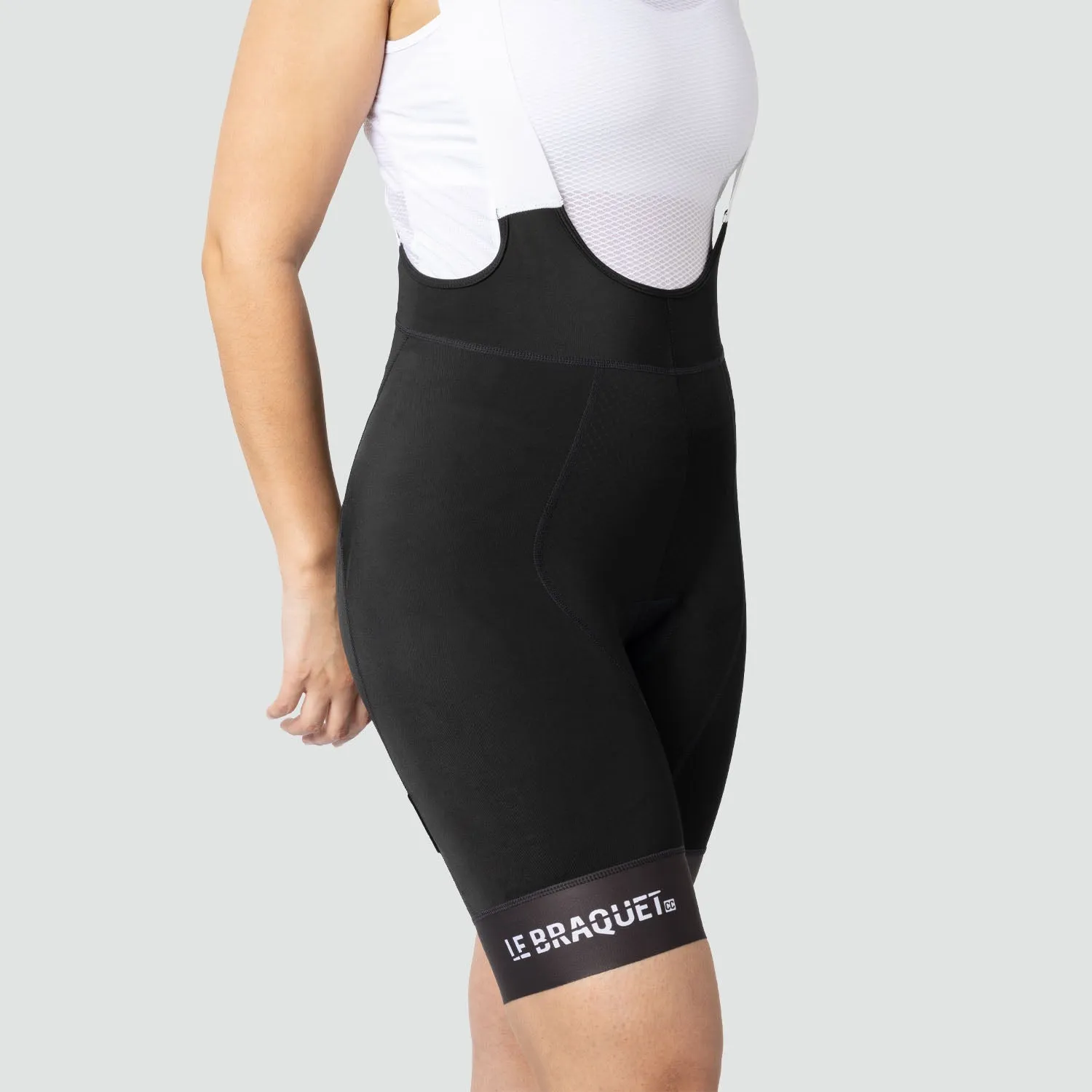 Women's Baroudeur Black Bib Shorts