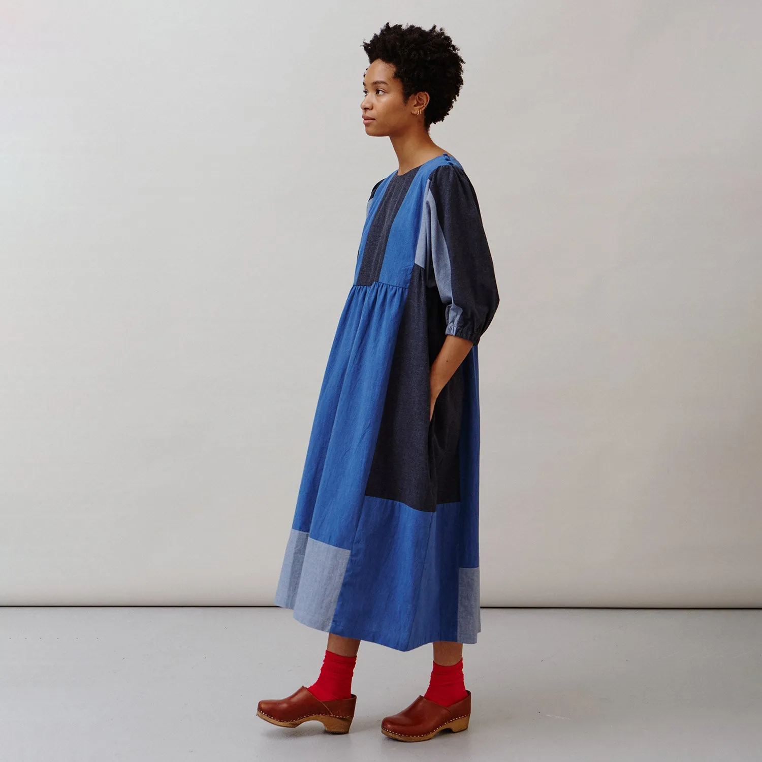 Women's Cotton Betsy Dress - Indigo Mix