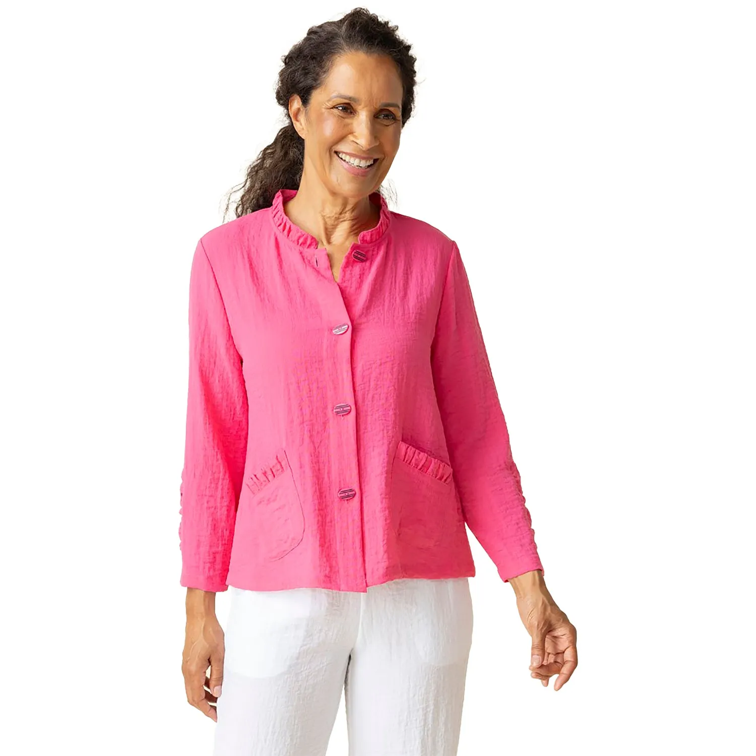 Women's Habitat Express Travel Sld Event Jacket Hot Pink