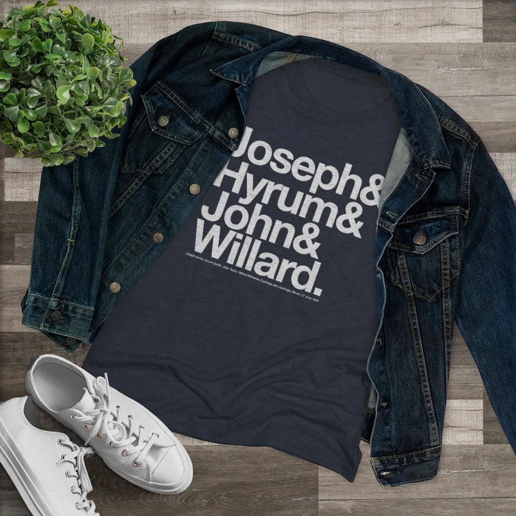 Women's Joseph Smith Shirt - Joseph& Hyrum& John& Willard.