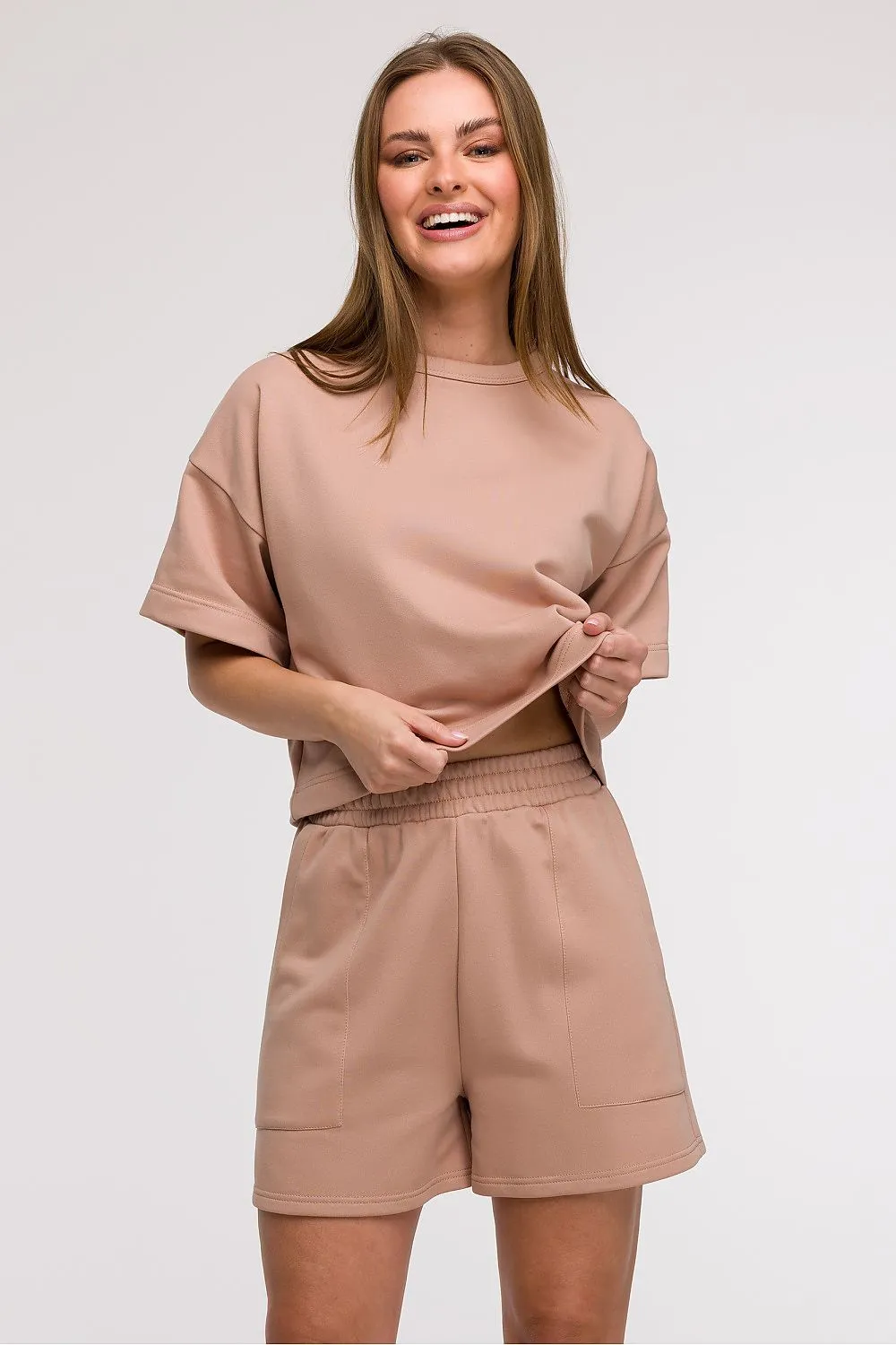 Women's loose high waist shorts