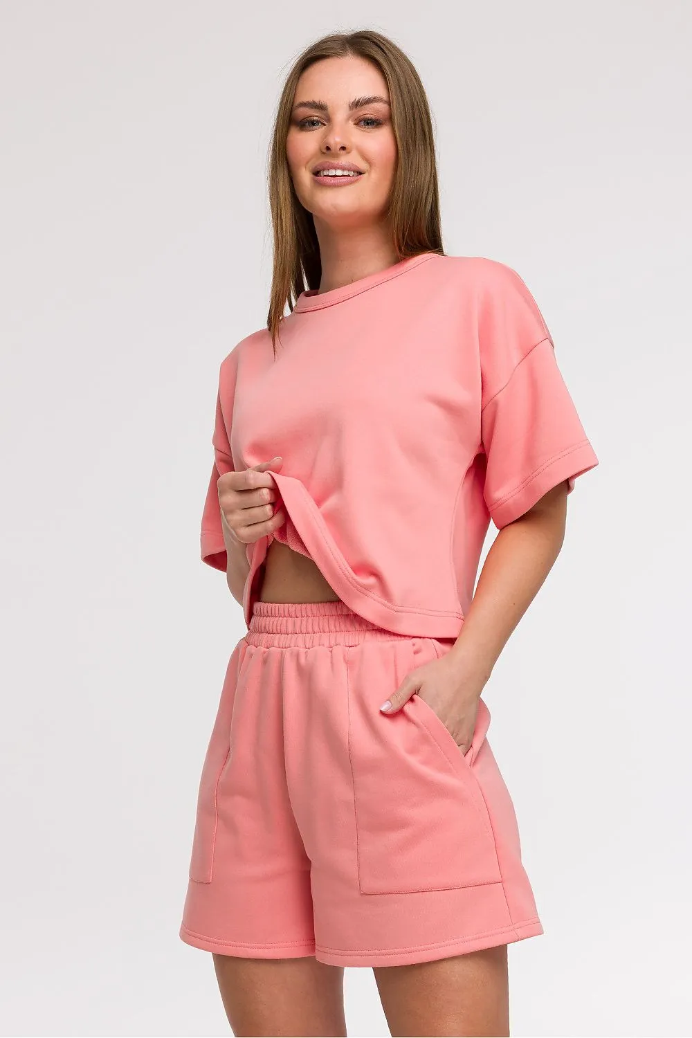 Women's loose high waist shorts