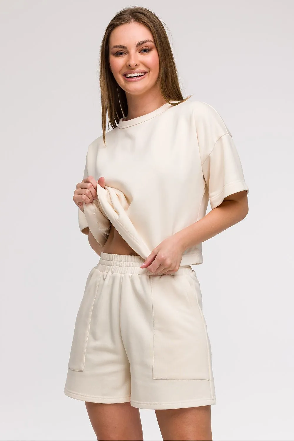 Women's loose high waist shorts