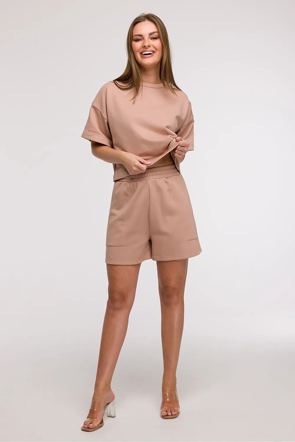 Women's loose high waist shorts