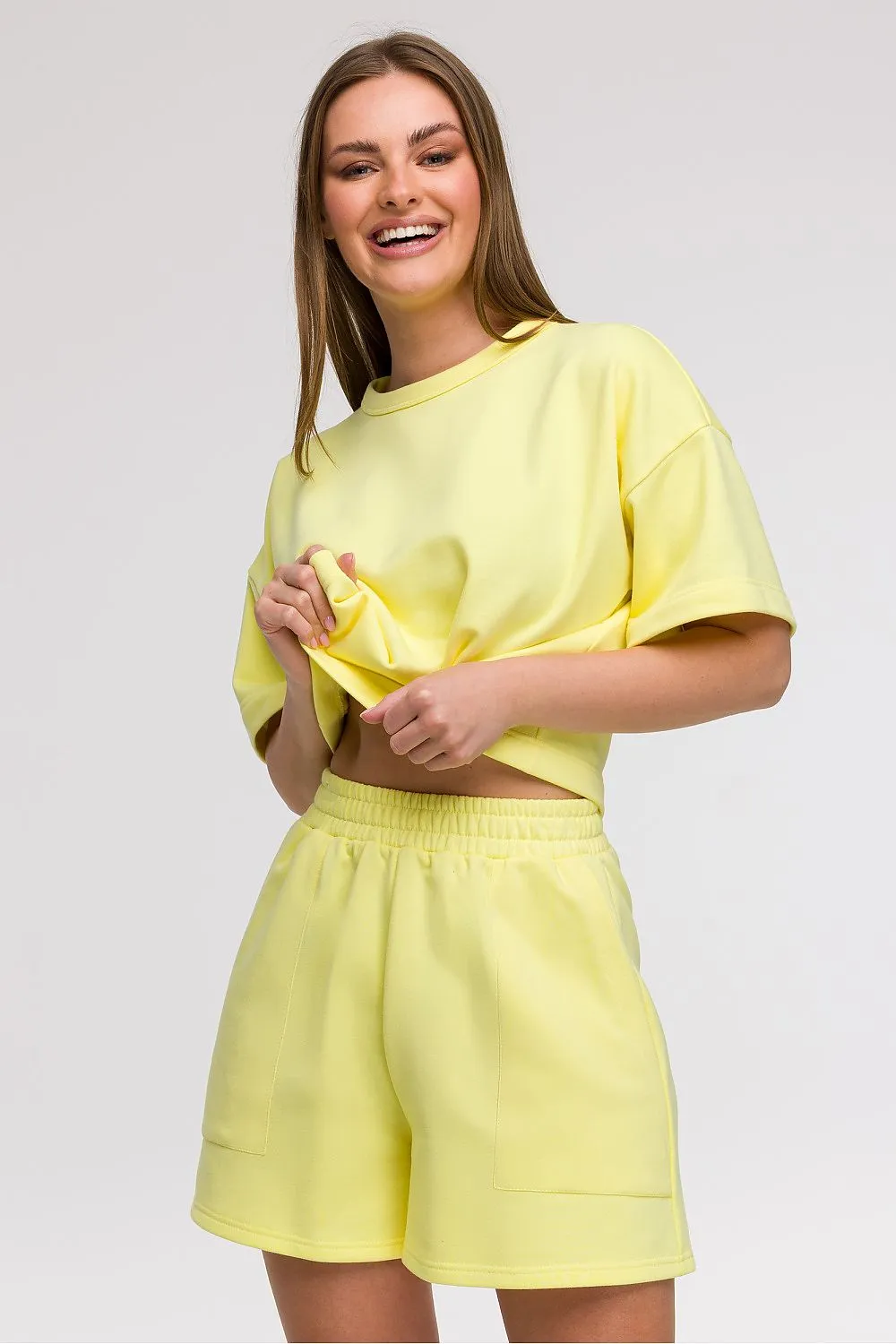 Women's loose high waist shorts