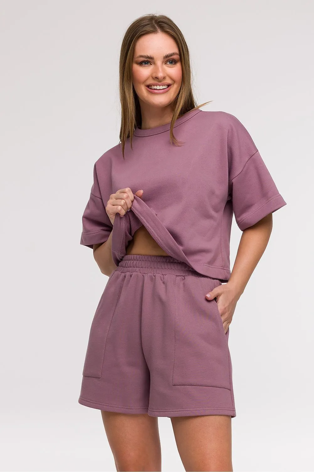 Women's loose high waist shorts
