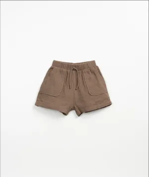 Woven Cocoa Shorts
