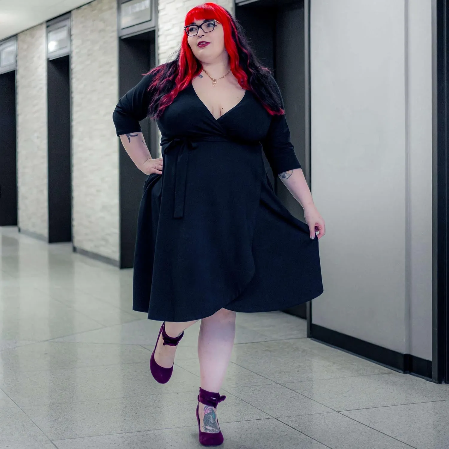 Wrap Dress - Black