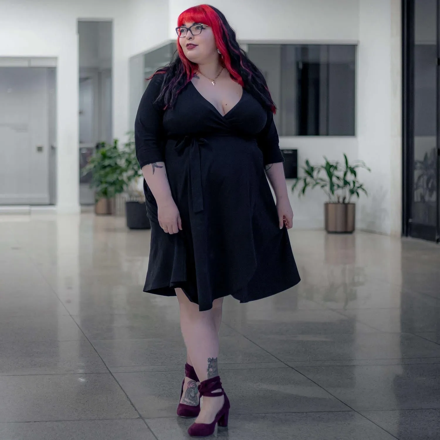 Wrap Dress - Black