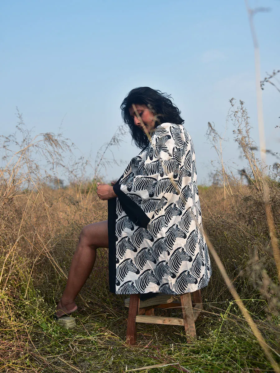 Zebra Kimono Jacket