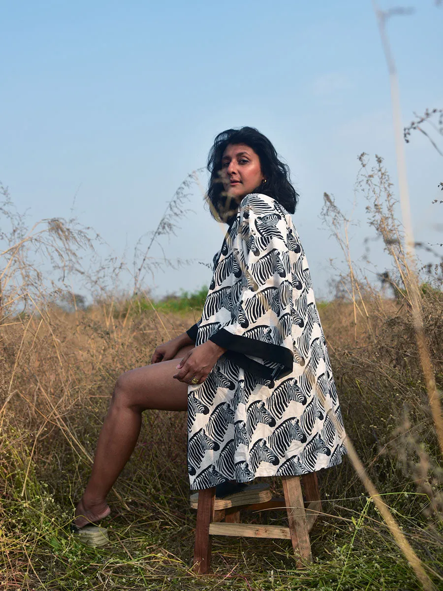 Zebra Kimono Jacket
