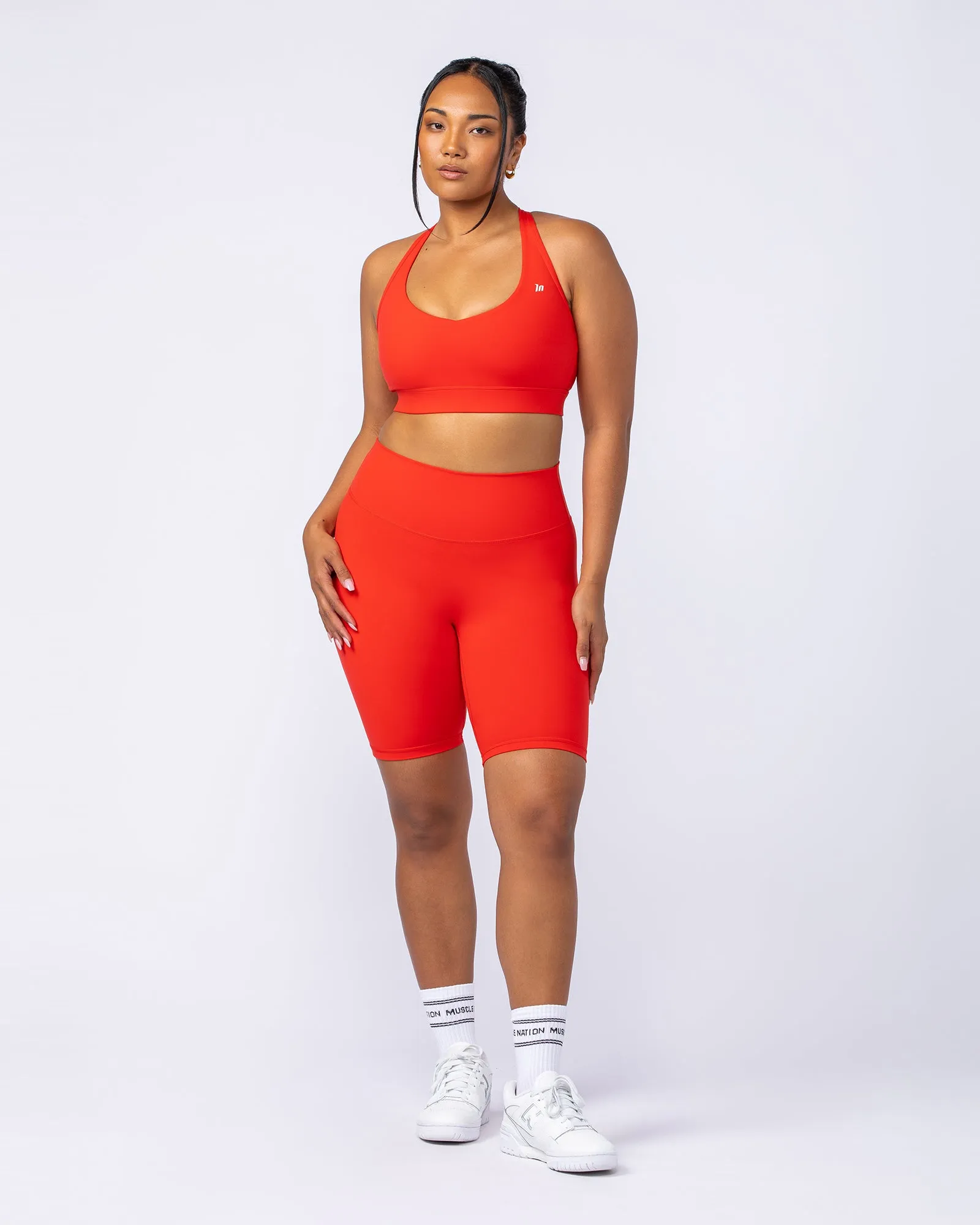 Zero Rise Everyday Referee Length Shorts - Chilli